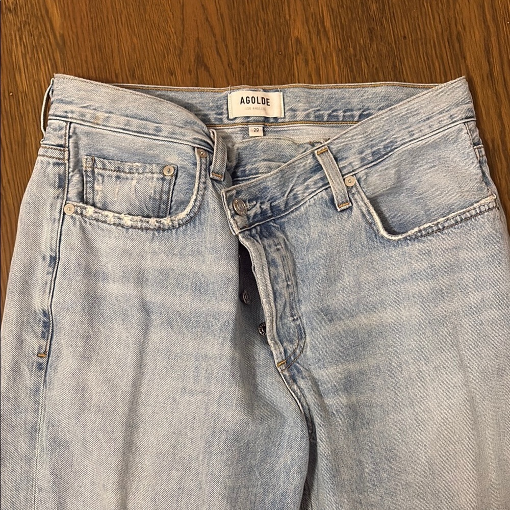 Agolde women’s criss cross jeans size 29 - Picture 3 of 7